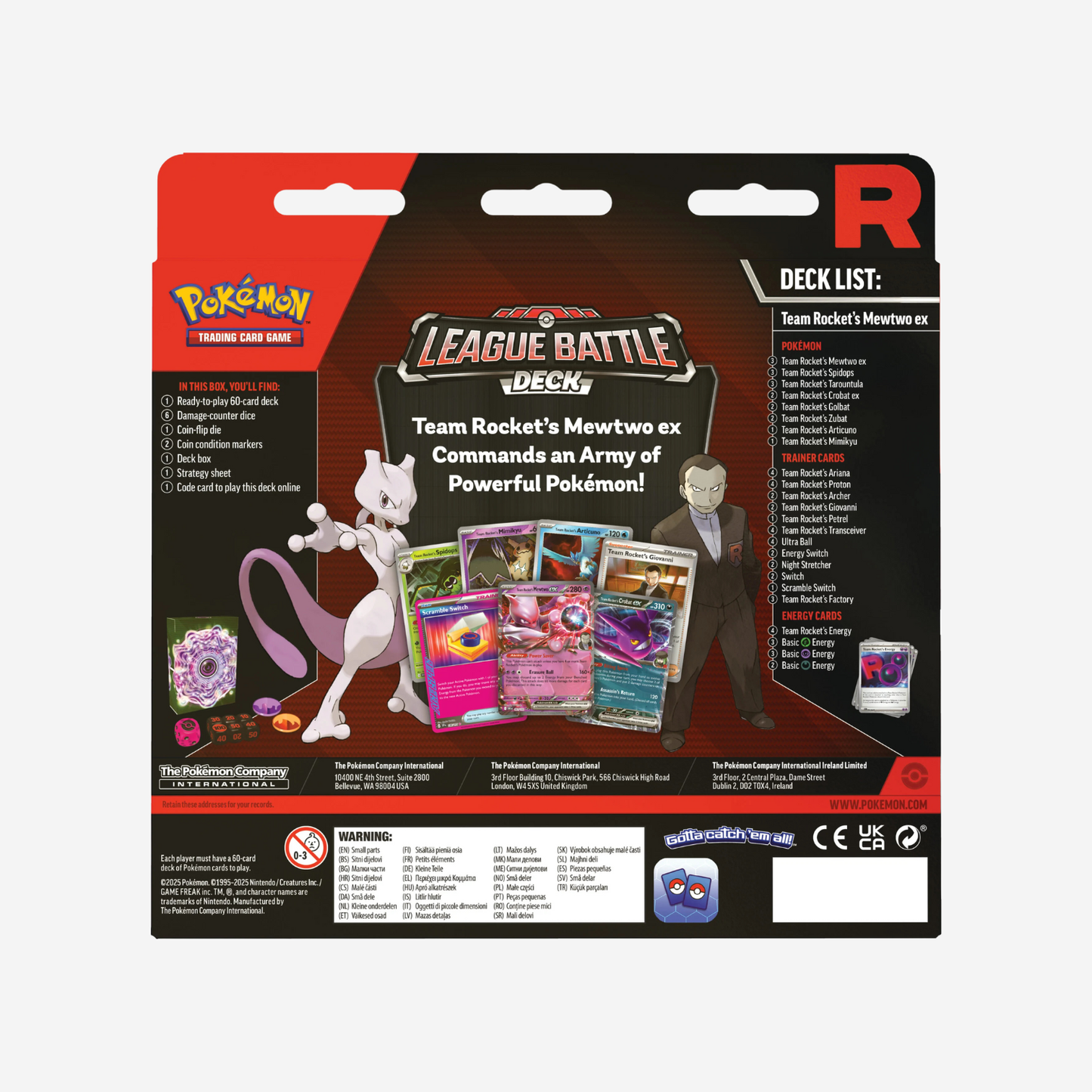 Pokemon TCG: Scarlet & Violet-Destined Rivals Mewtwo League Battle Deck