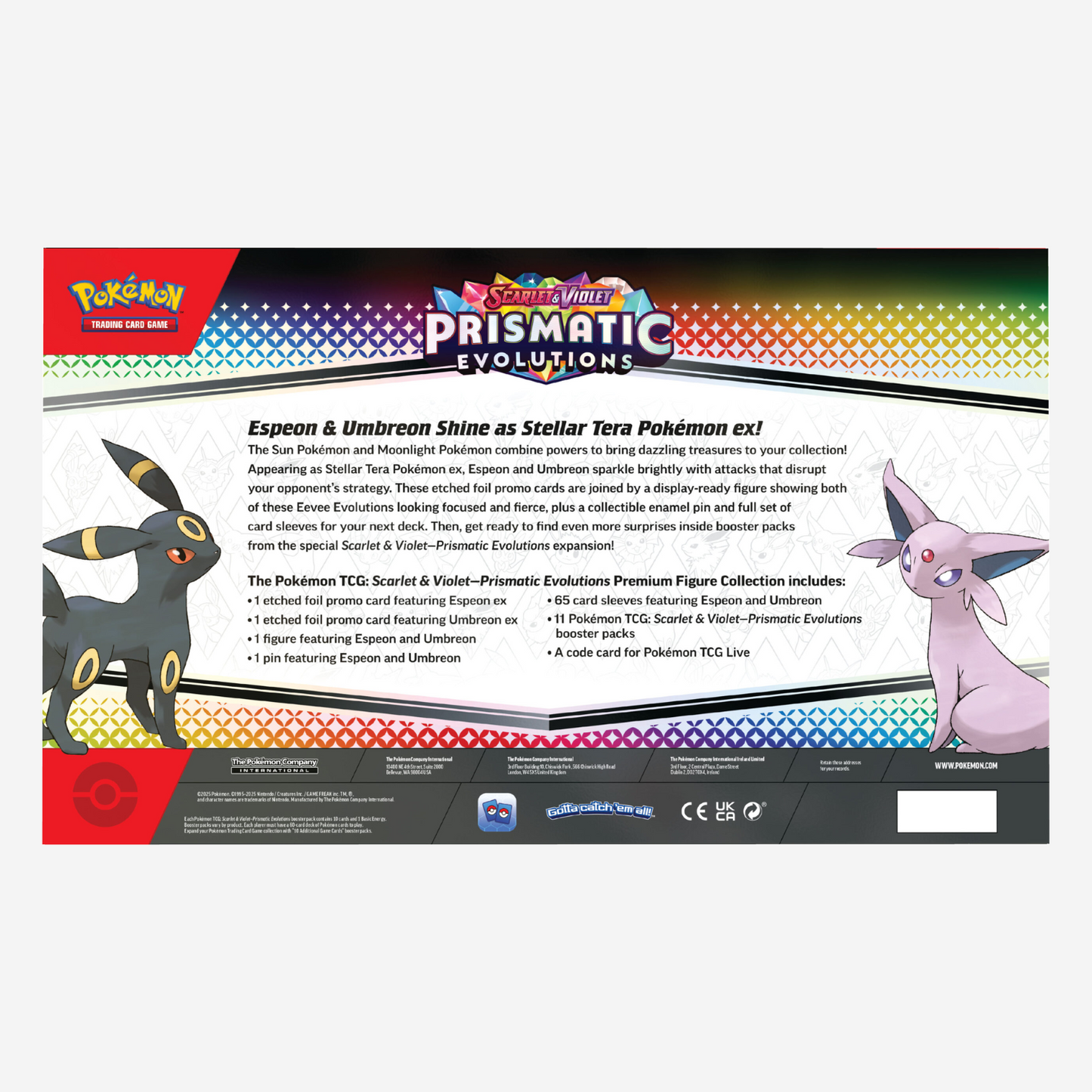 Pokemon TCG: Scarlet & Violet-Prismatic Evolutions Figure Collection