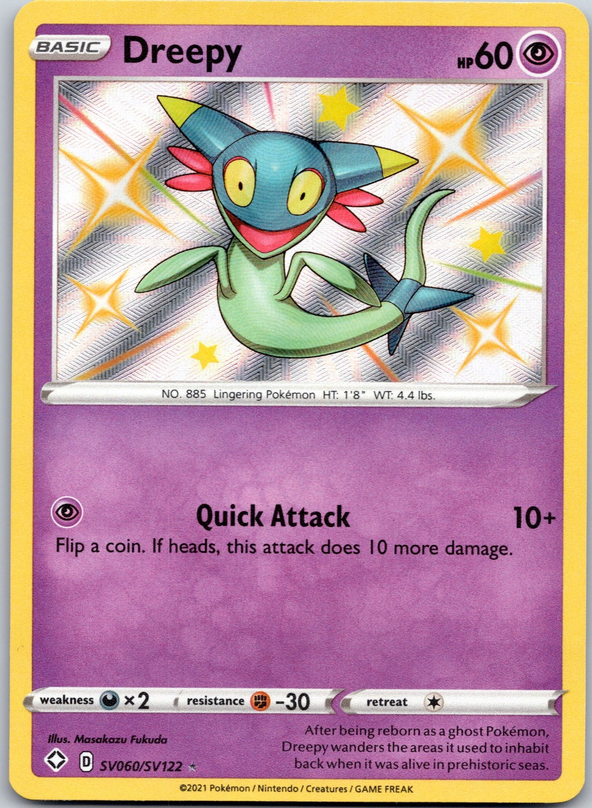 Dreepy SV060/SV122 Shining Fates: Shiny Vault (Masakazu Fukuda)