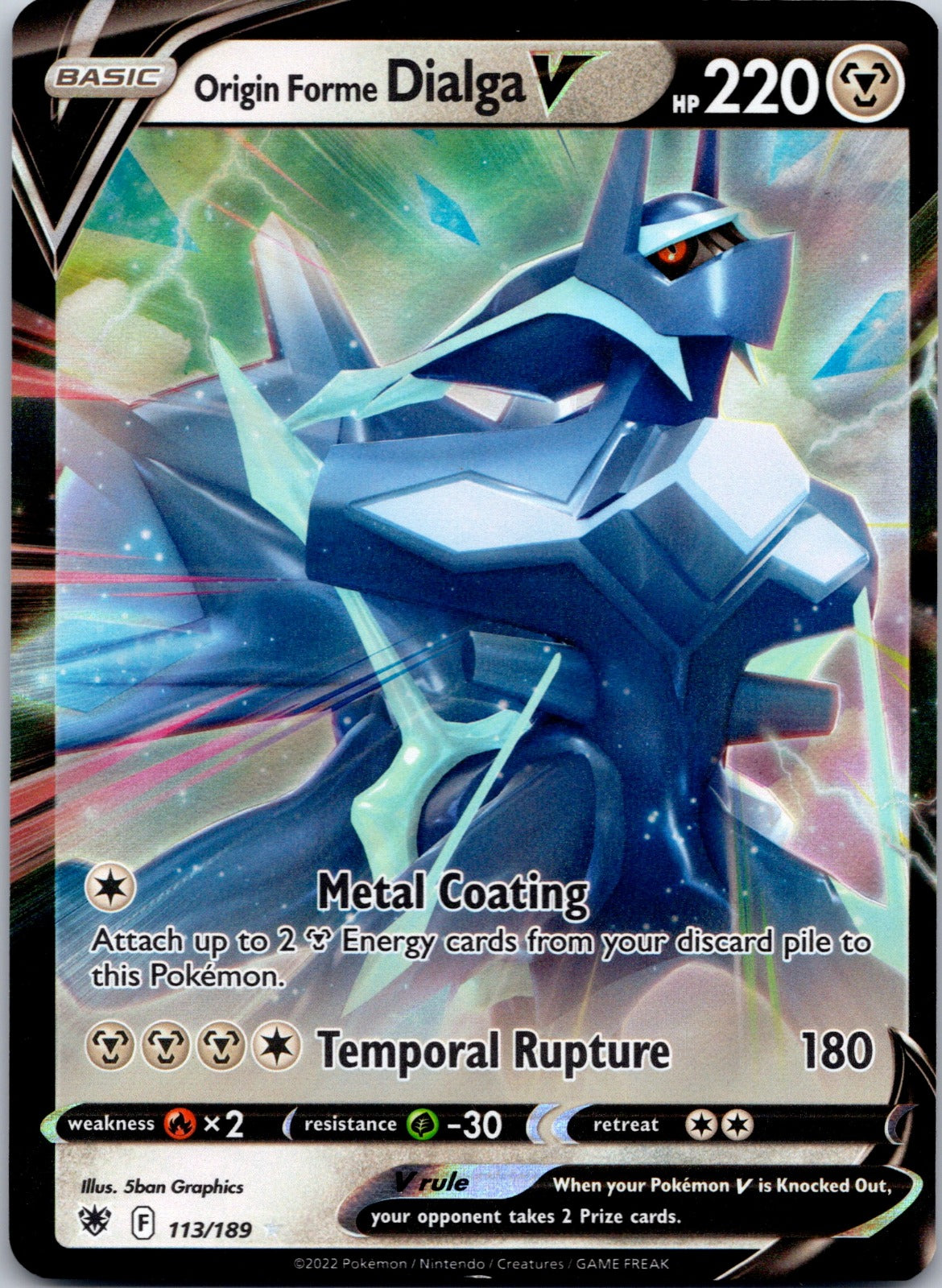 Origin Forme Dialga V 113/189 SWSH10: Astral Radiance (5ban Graphics)