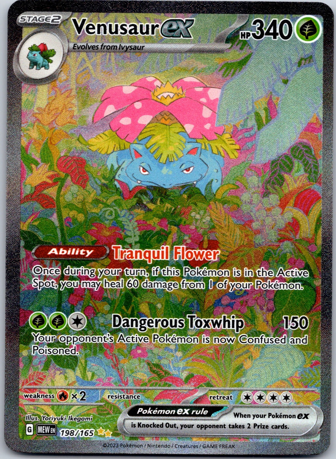 Venusaur ex 198/165 SV: Scarlet & Violet 151 (Yoriyuki Ikegami)
