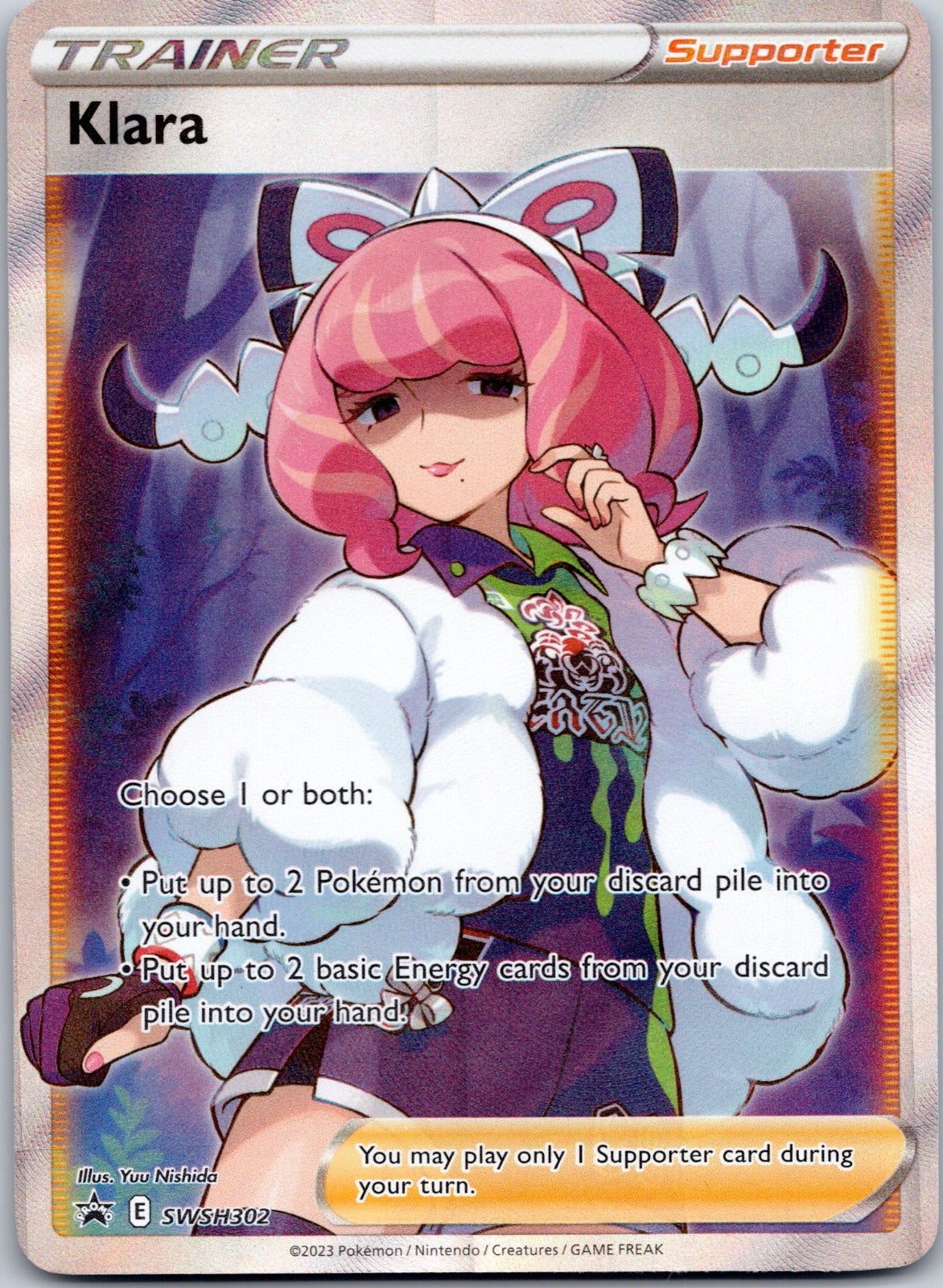 Klara (Full Art) SWSH302 SWSH: Sword & Shield Promo Cards (Ken Sugimori)