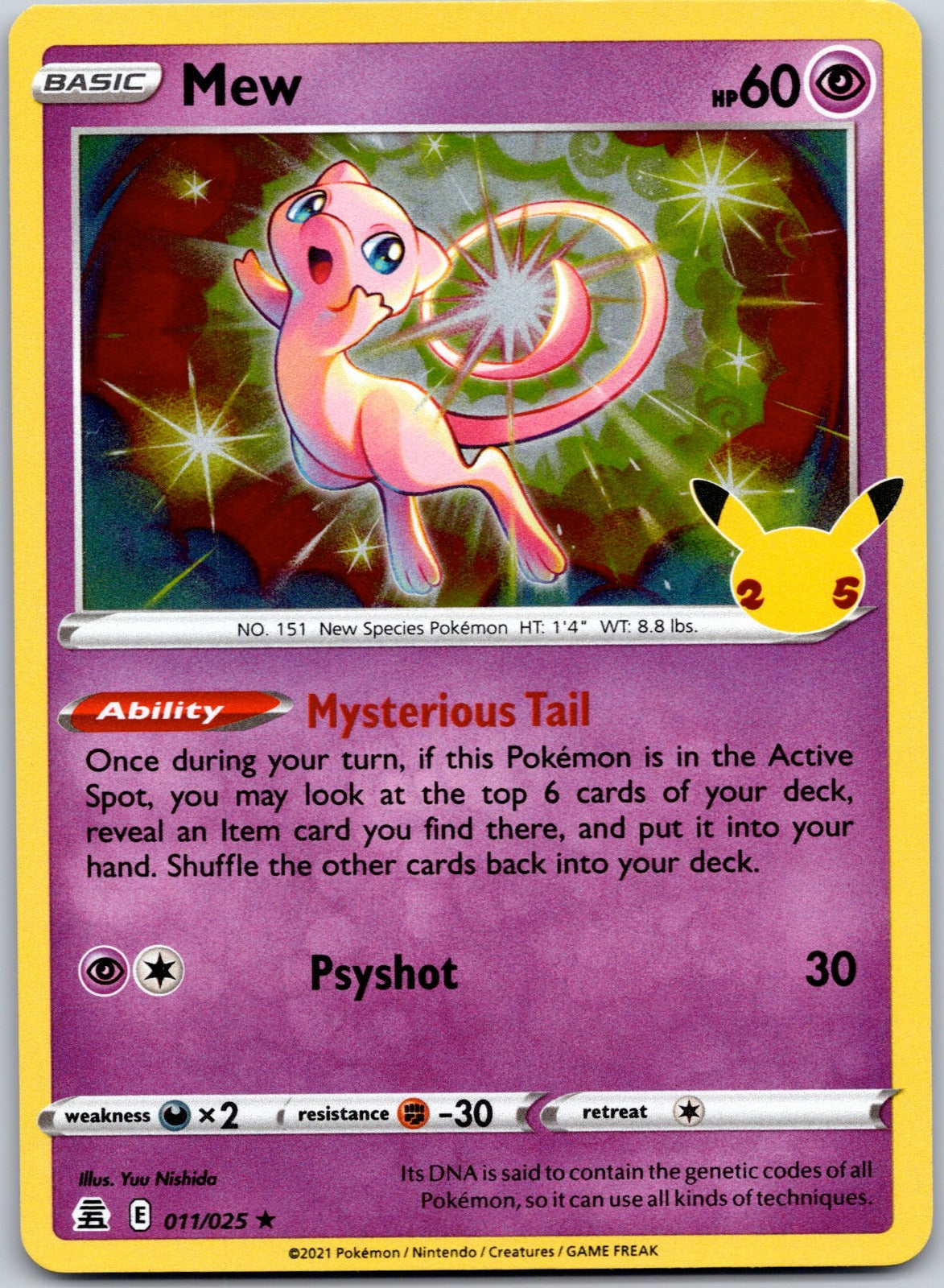 Mew 011/025 Celebrations (Yuu Nishida)