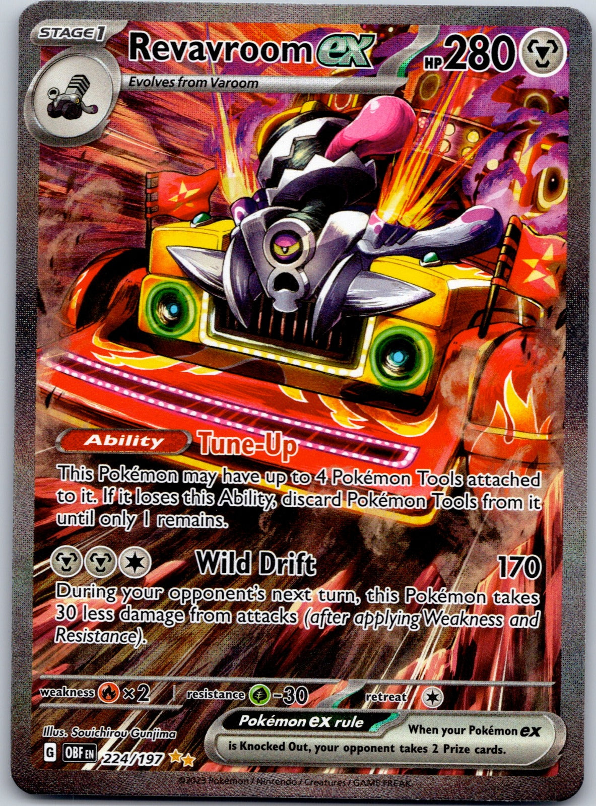 Revavroom ex 224/197 SV03: Obsidian Flames (Souichirou Gunjima)