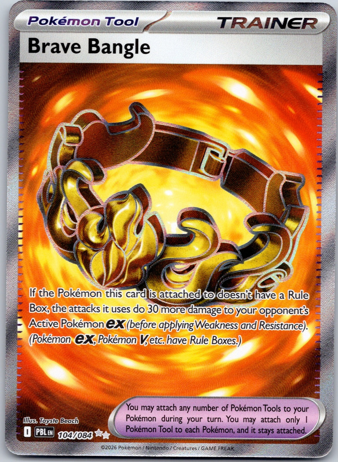 Brave Bangle 104/084 ME05: Pitch Black (Toyste Beach)