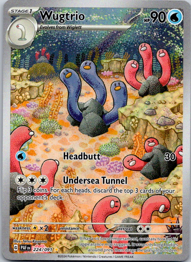 Wugtrio 224/091 SV: Paldean Fates (Tetsu Kayama)