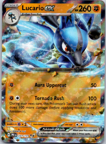 Lucario ex 051/131 SV: Prismatic Evolutions (PLANETA Tsuji)