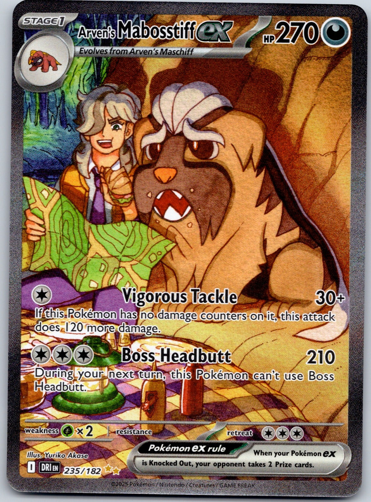 Arven's Mabosstiff ex 235/182 SV10: Destined Rivals (aky CG Works)