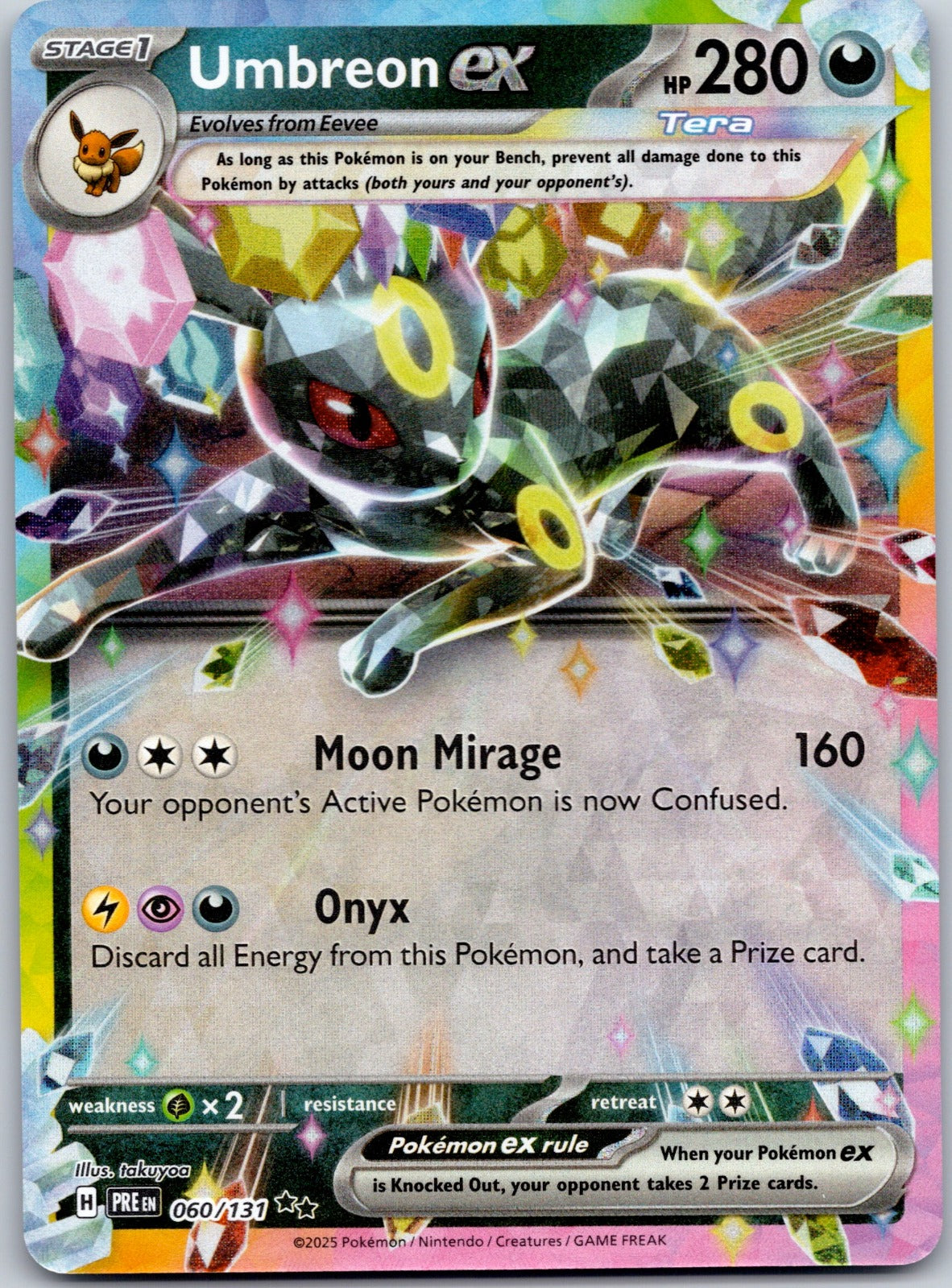 Umbreon ex 060/131 SV: Prismatic Evolutions (5ban Graphics)