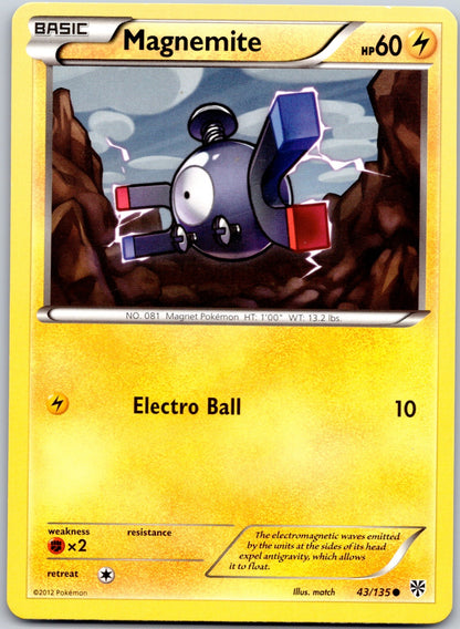 Magnemite (43) 43/135 Plasma Storm (match)
