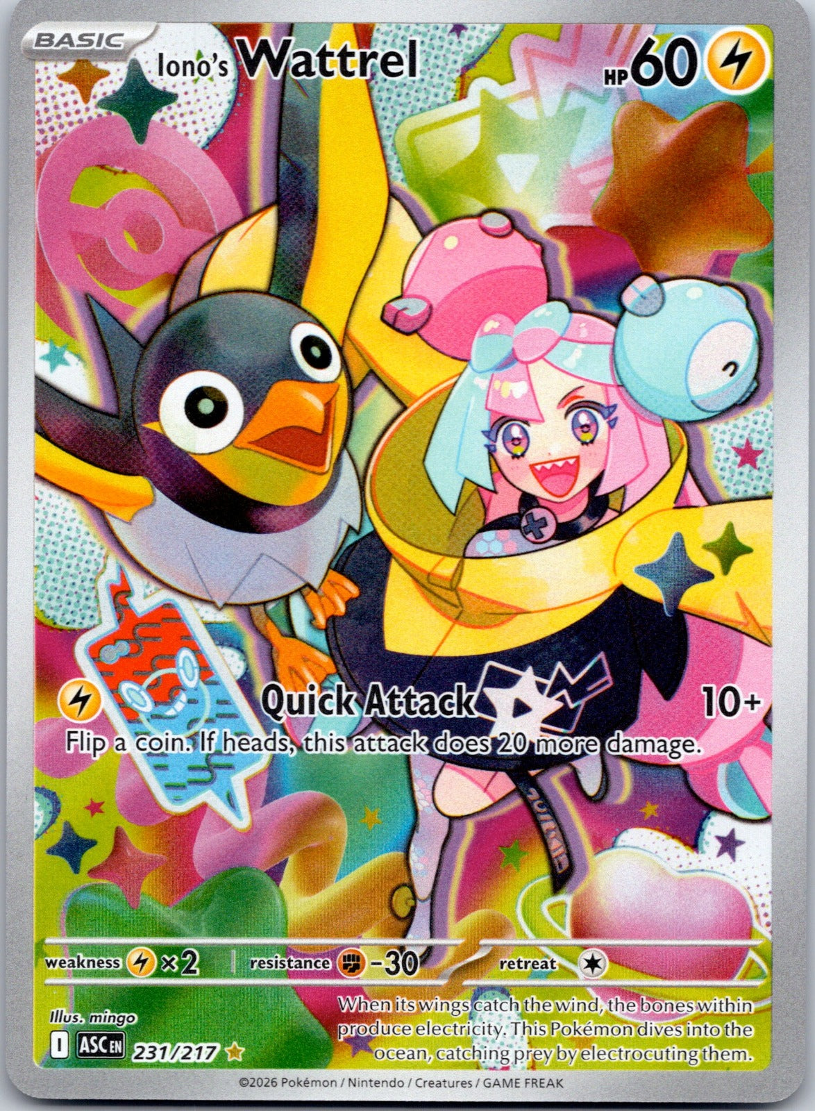 Iono's Wattrel 231/217 ME: Ascended Heroes (mingo)