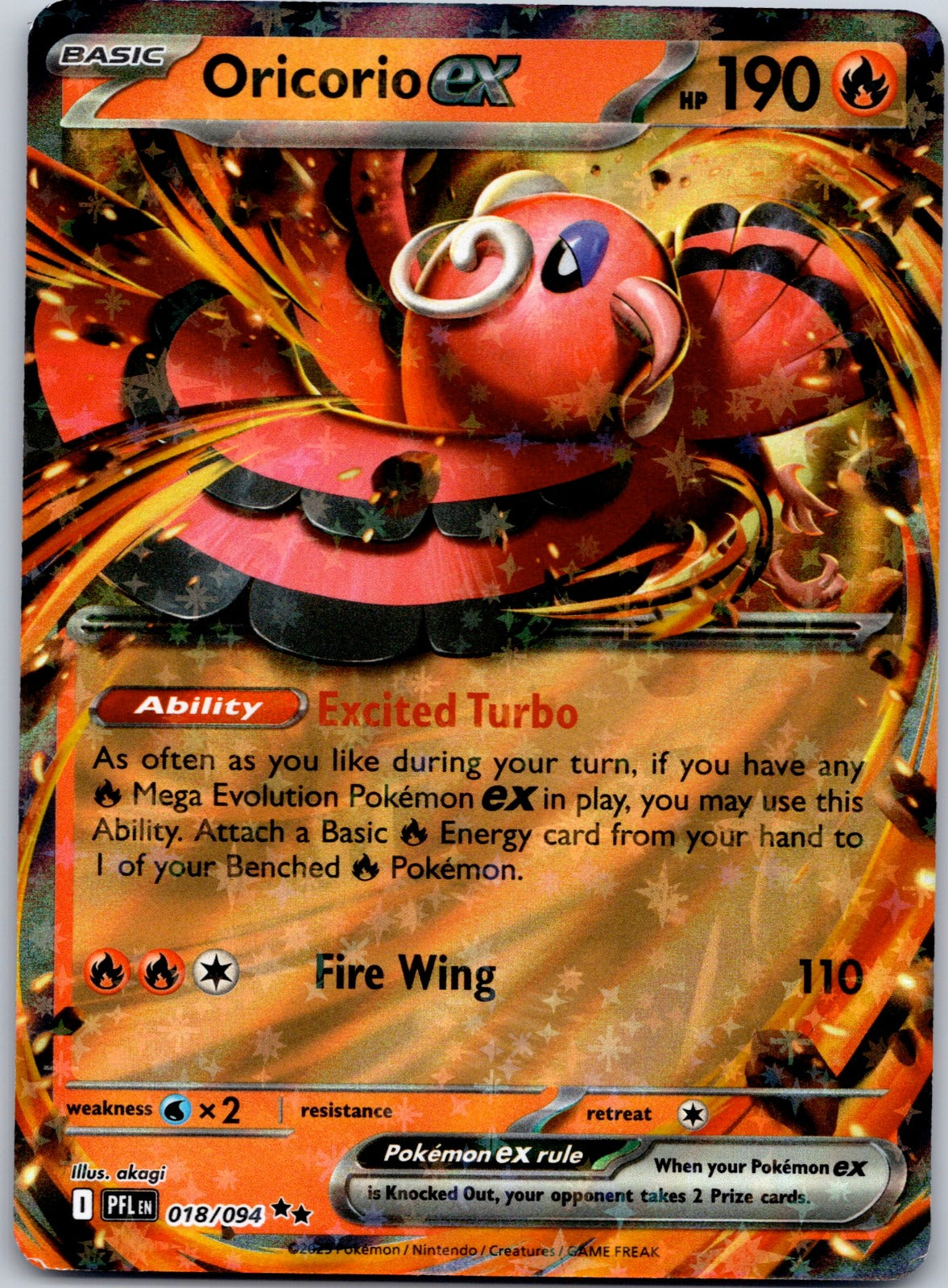 Oricorio ex 018/094 ME02: Phantasmal Flames (akagi)