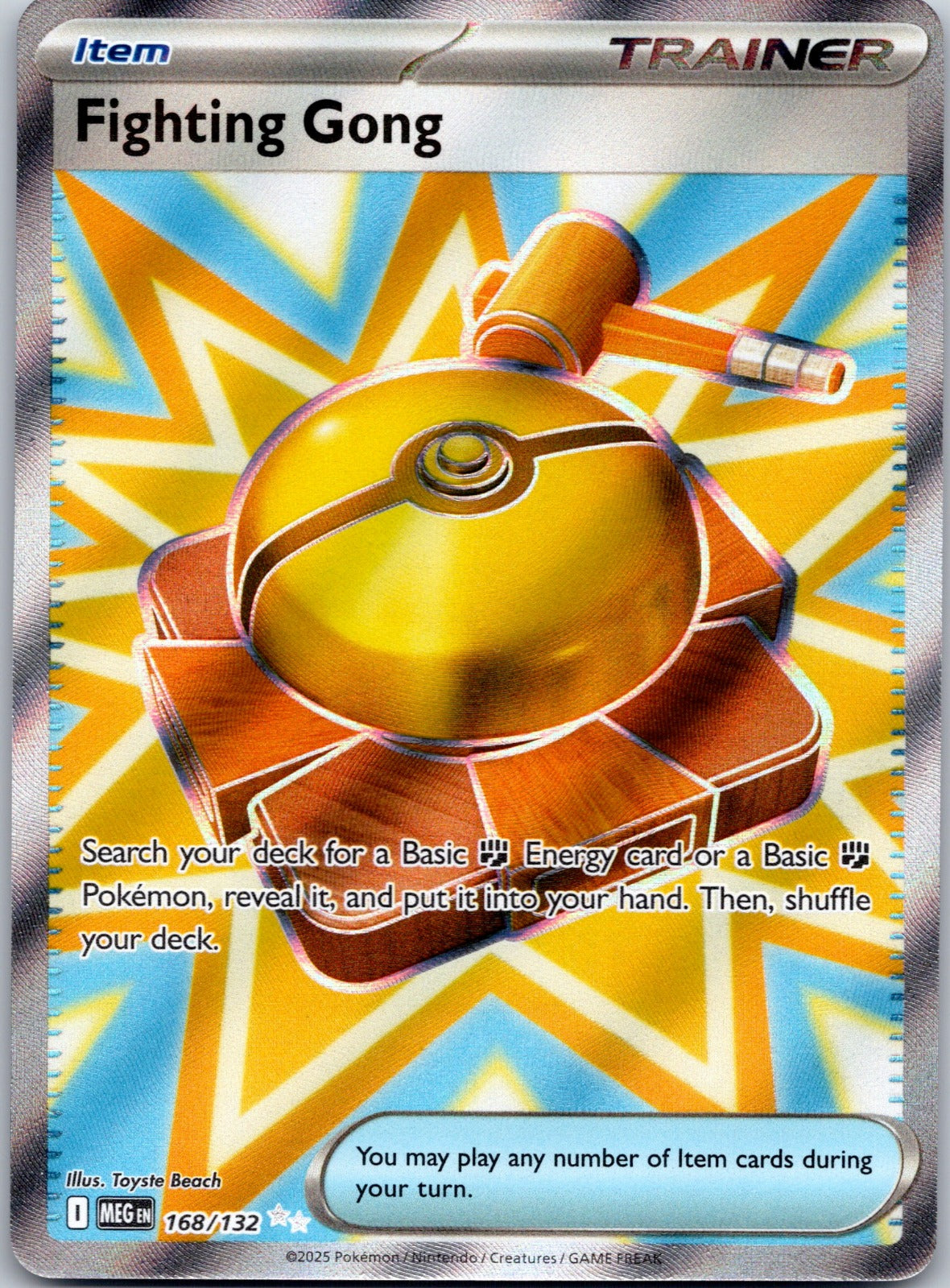 Fighting Gong 168/132 ME01: Mega Evolution (Toyste Beach)