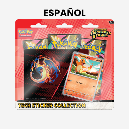 Pokemon TCG: Mega Evolution-Ascended Heroes 3-Pack Blister Charmander (Español)