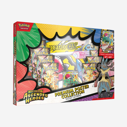 Pokemon TCG: Mega Evolution-Ascended Heroes Premium Poster Collection Lucario