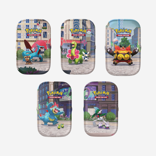 Pokemon TCG: Mega Evolution-Chaos Rising Luminose Tin Set (5x Mini Tins)
