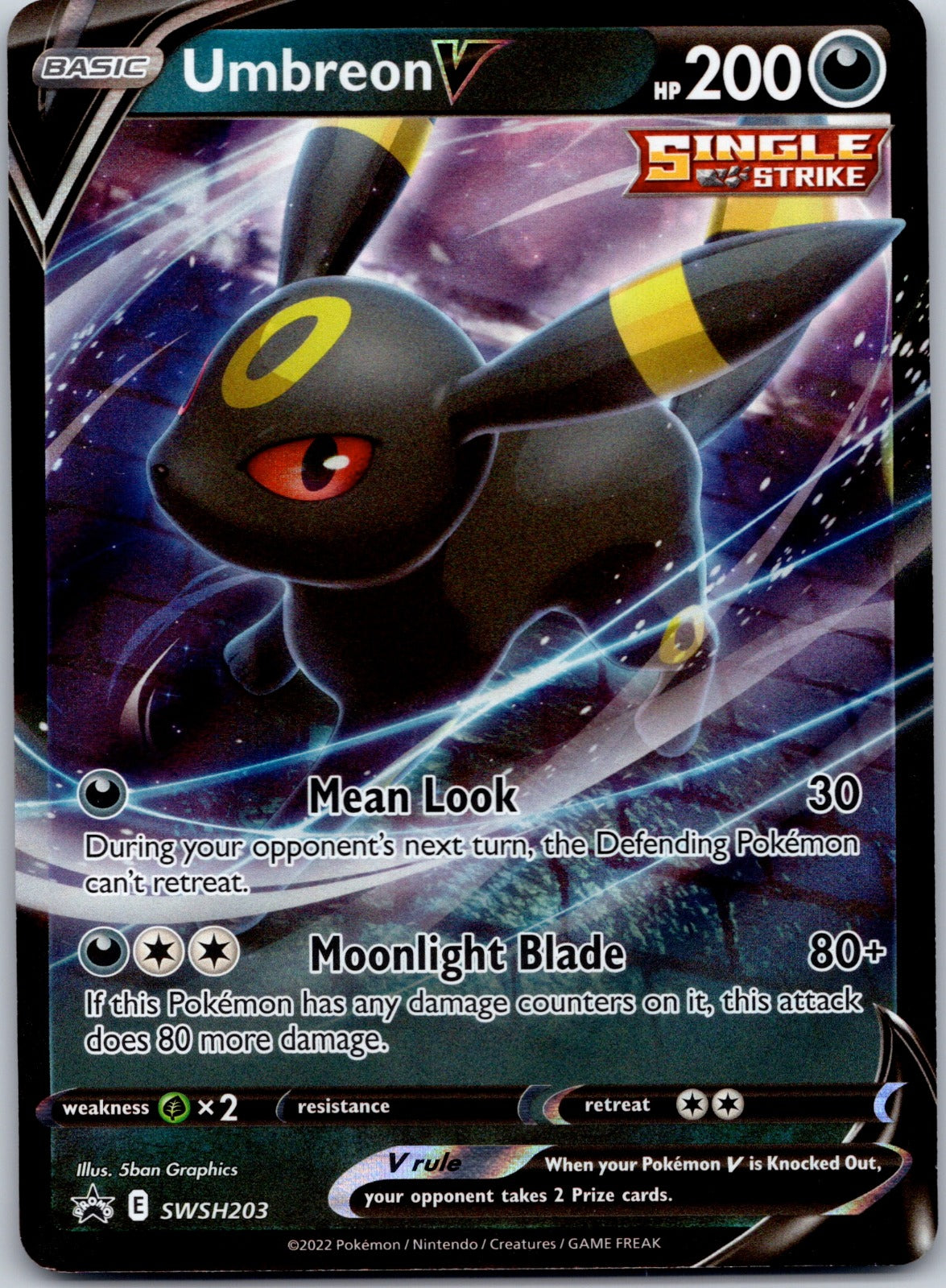 Umbreon V - SWSH203 SWSH: Sword & Shield Promo Cards (5ban Graphics)