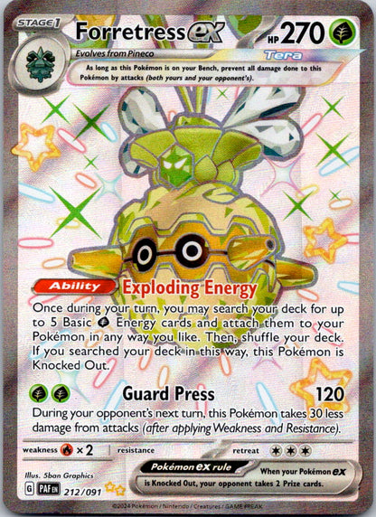 Forretress ex 212/091 SV: Paldean Fates (5ban Graphics)