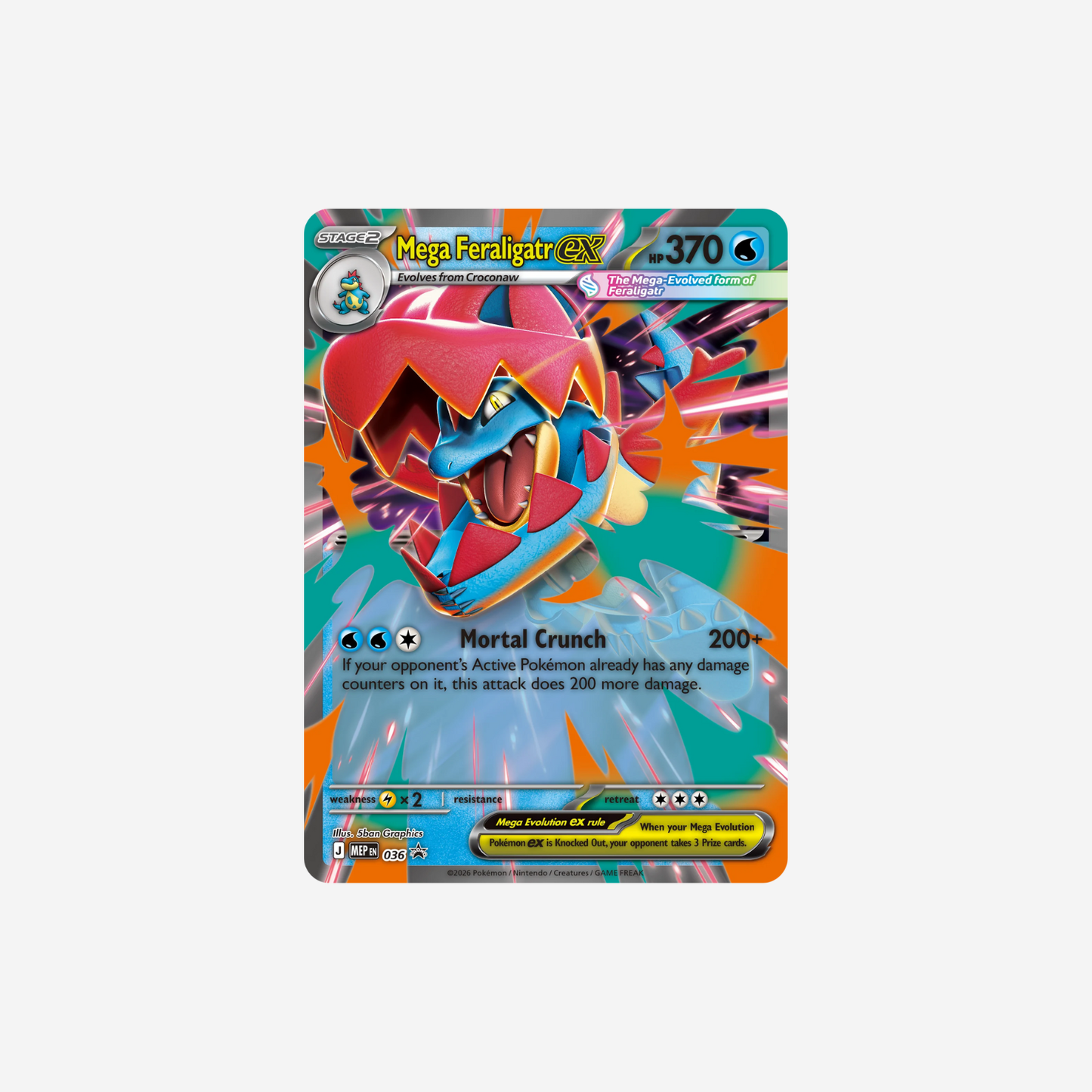 Pokemon TCG: Mega Evolution-Ascended Heroes Mega Feraligatr ex Box