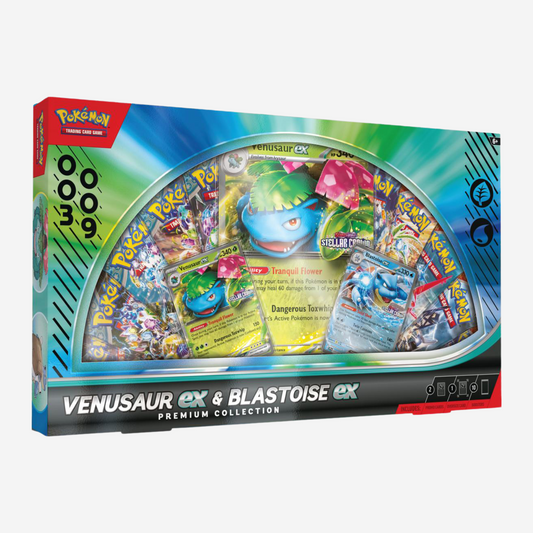 Pokemon TCG: Scarlet & Violet - Venusaur ex & Blastoise ex Premum Collection