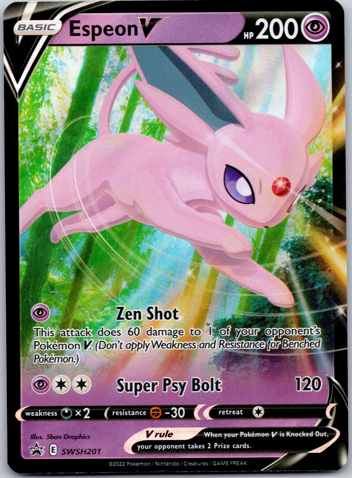 Espeon V - SWSH201 SWSH: Sword & Shield Promo Cards (5ban Graphics)
