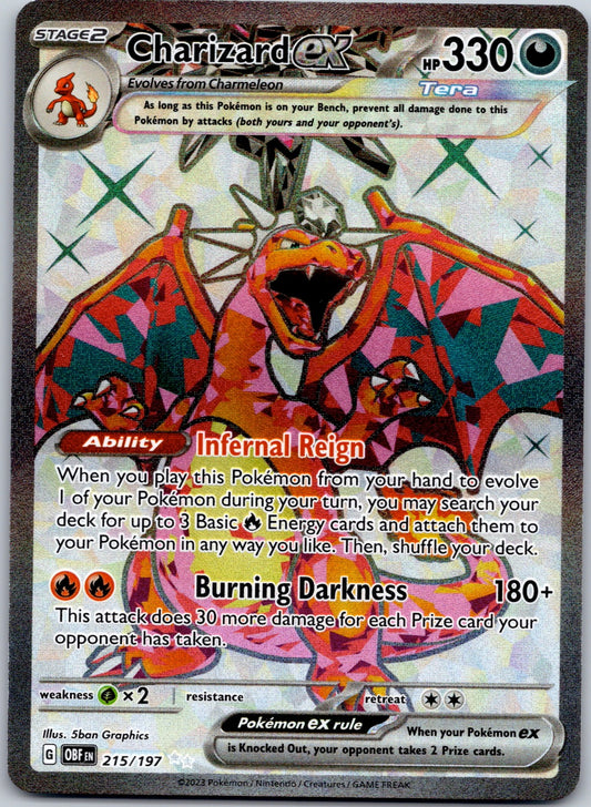 Charizard ex 215/197 SV03: Obsidian Flames (5ban Graphics)