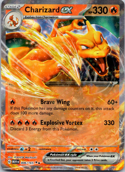 Charizard ex 006/165 SV: Scarlet & Violet 151 (PLANETA Mochizuki)