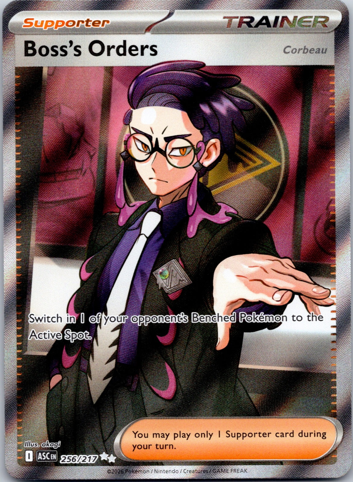 Boss's Orders [Corbeau] 256/217 ME: Ascended Heroes (nagimiso)