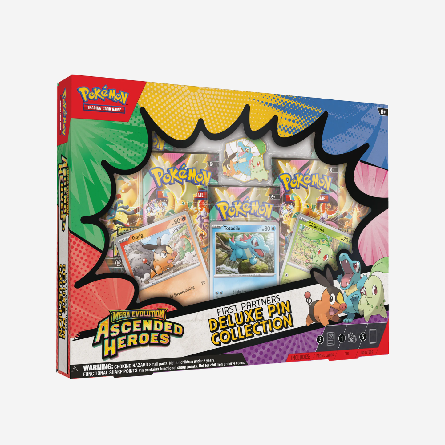 Pokemon TCG: Mega Evolution-Ascended Heroes First Partners Deluxe Pin Collection
