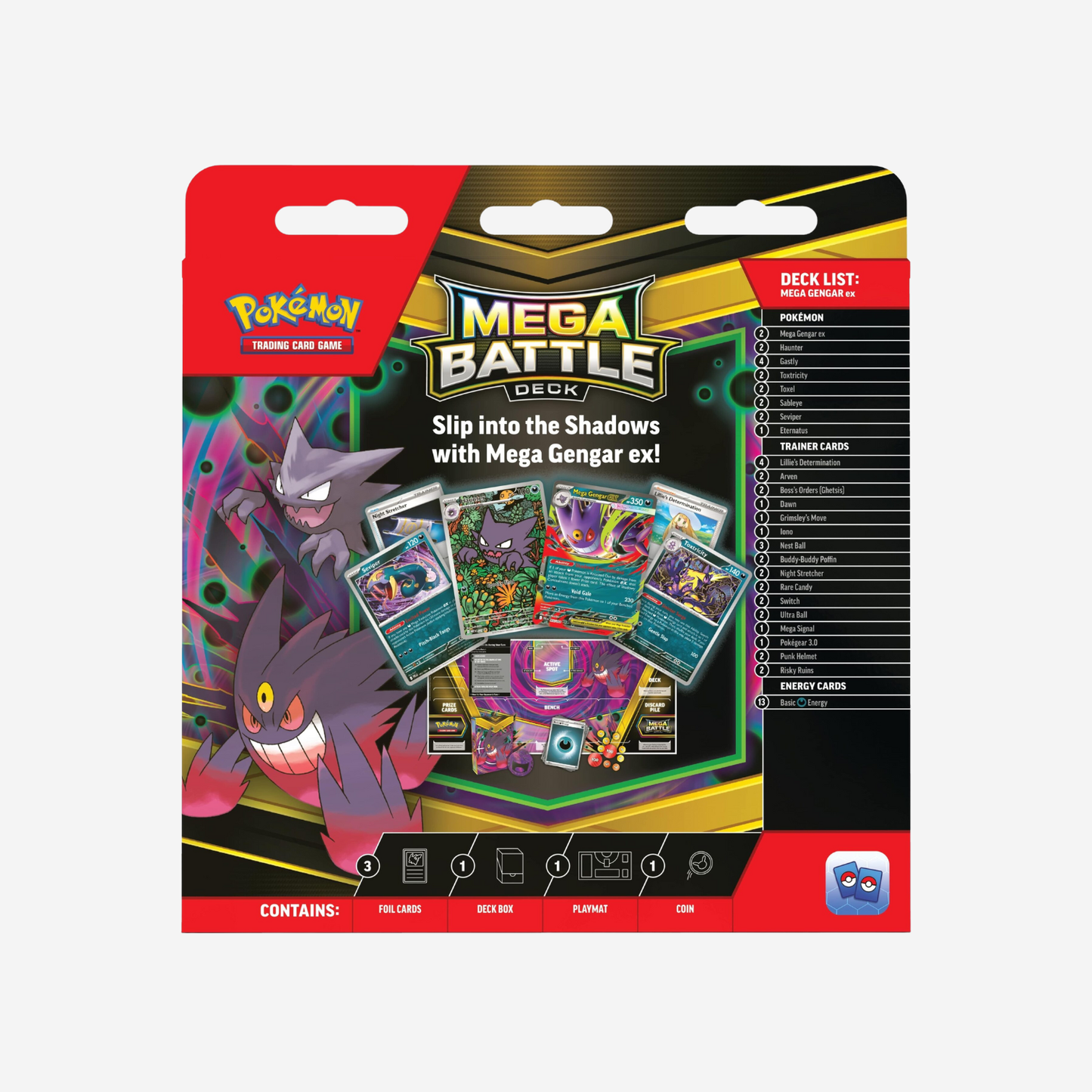 Pokemon TCG: Mega Evolution-Phantasmal Flames Gengar Mega Battle Deck