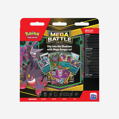Pokemon TCG: Mega Evolution-Phantasmal Flames Gengar Mega Battle Deck