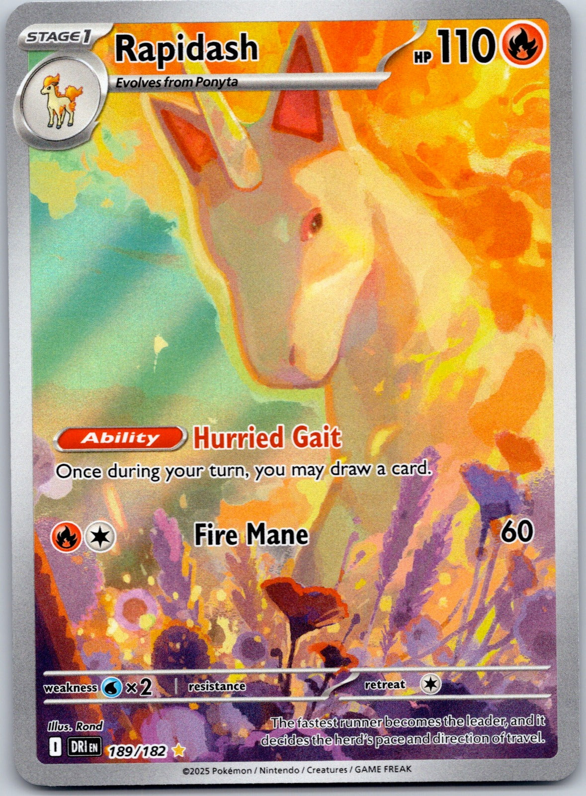 Rapidash - 189/182 SV10: Destined Rivals (Rond)