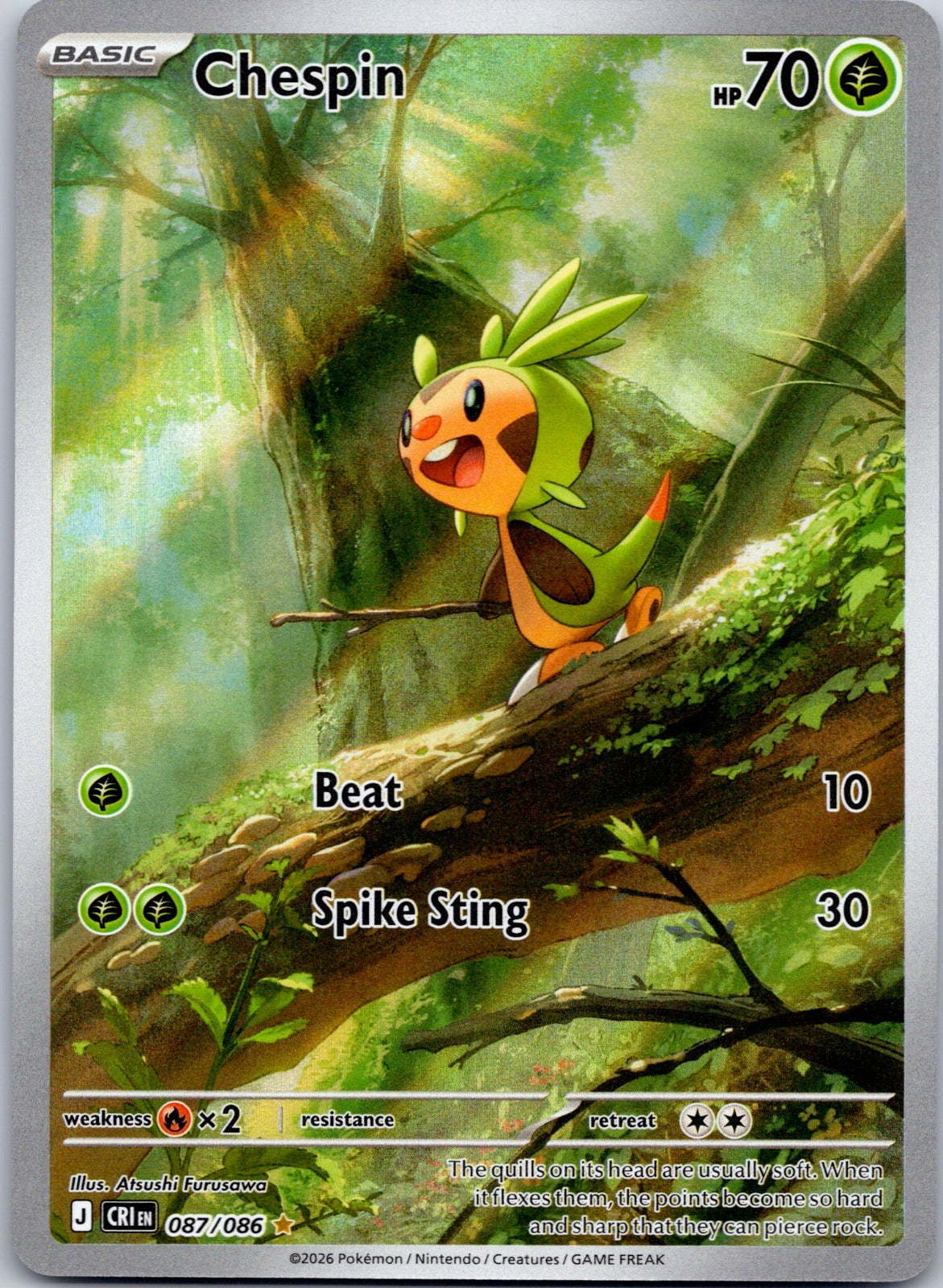Chespin 087/086 ME04: Chaos Rising (Atsushi Furusawa)