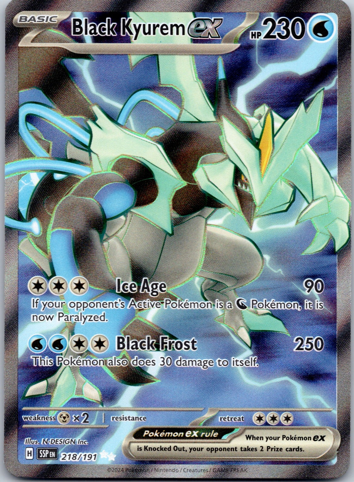 Black Kyurem ex 218/191 SV08: Surging Sparks (N-DESIGN Inc.)