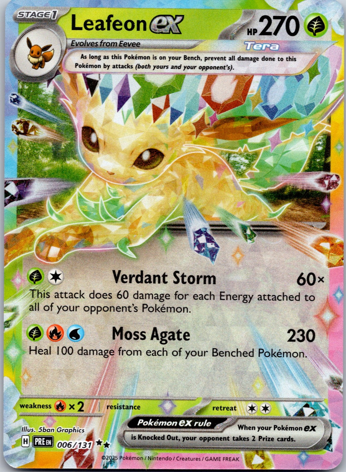 Leafeon ex 006/131 SV: Prismatic Evolutions (5ban Graphics)