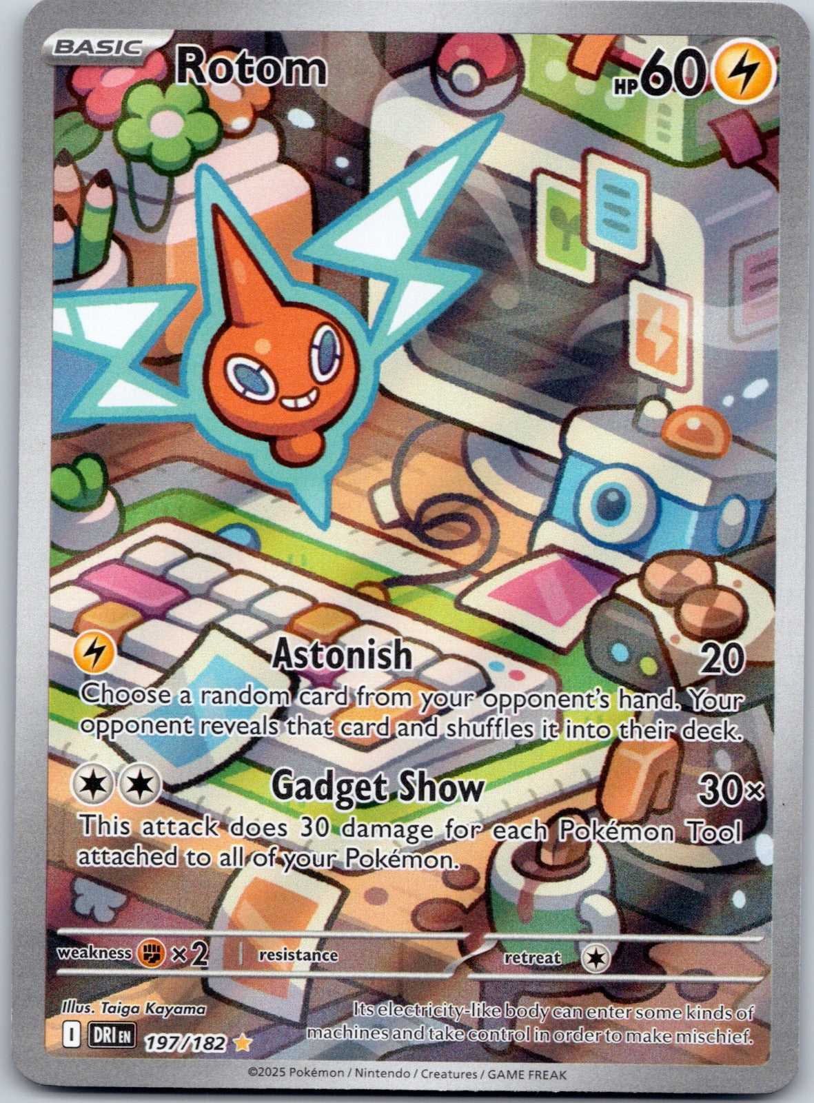 Rotom 197/182 SV10: Destined Rivals (Taiga Kayama)