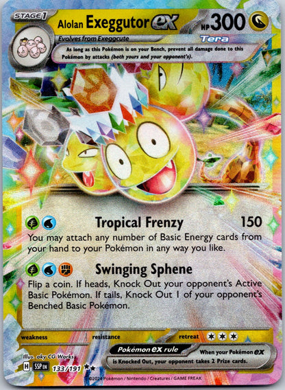 Alolan Exeggutor ex 133/191 SV08: Surging Sparks (aky CG Works)