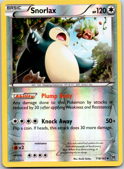 Snorlax 118/162 XY - BREAKthrough (Kouki Saitou)