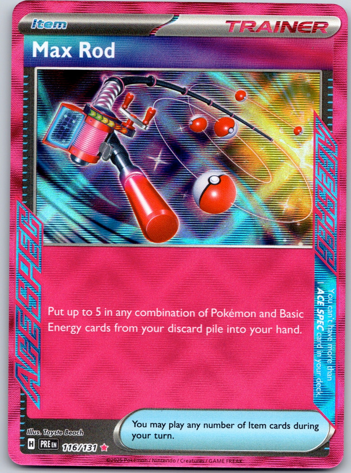 Max Rod 116/131 Prize Pack Series Cards (Toyste Beach)