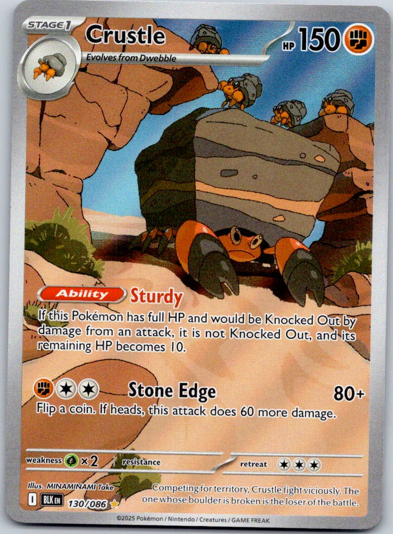 Crustle 130/086 SV: Black Bolt (MINAMINAMI Take)