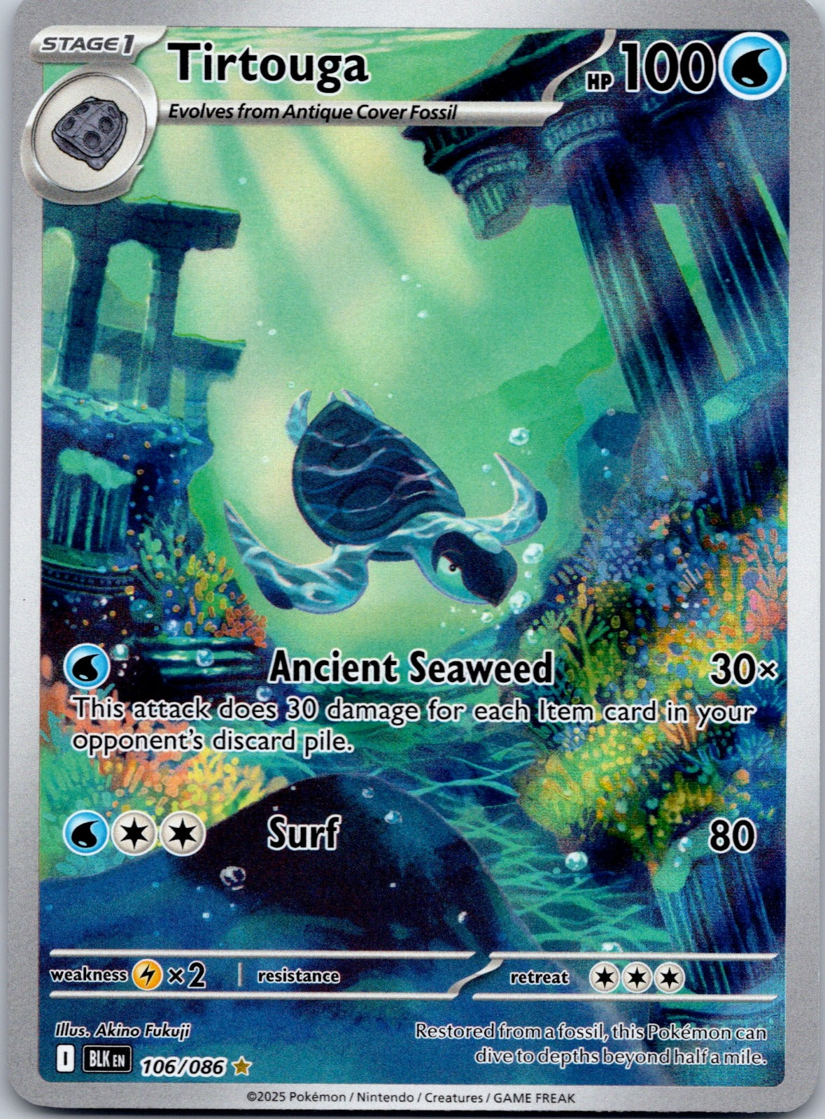 Tirtouga 106/086 SV: Black Bolt (Akino Fukuji)