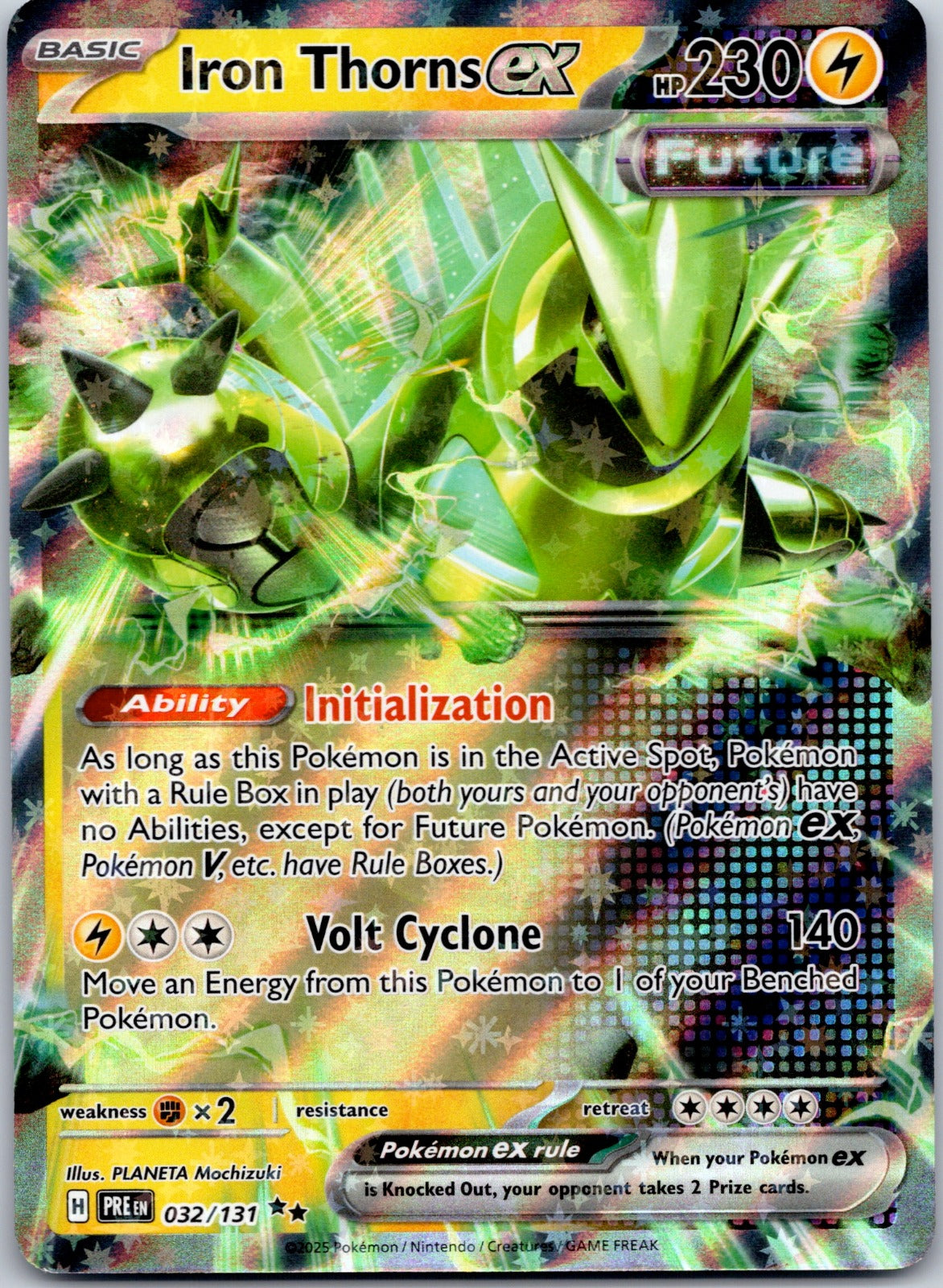 Iron Thorns ex 032/131 SV: Prismatic Evolutions (PLANETA Mochizuki)