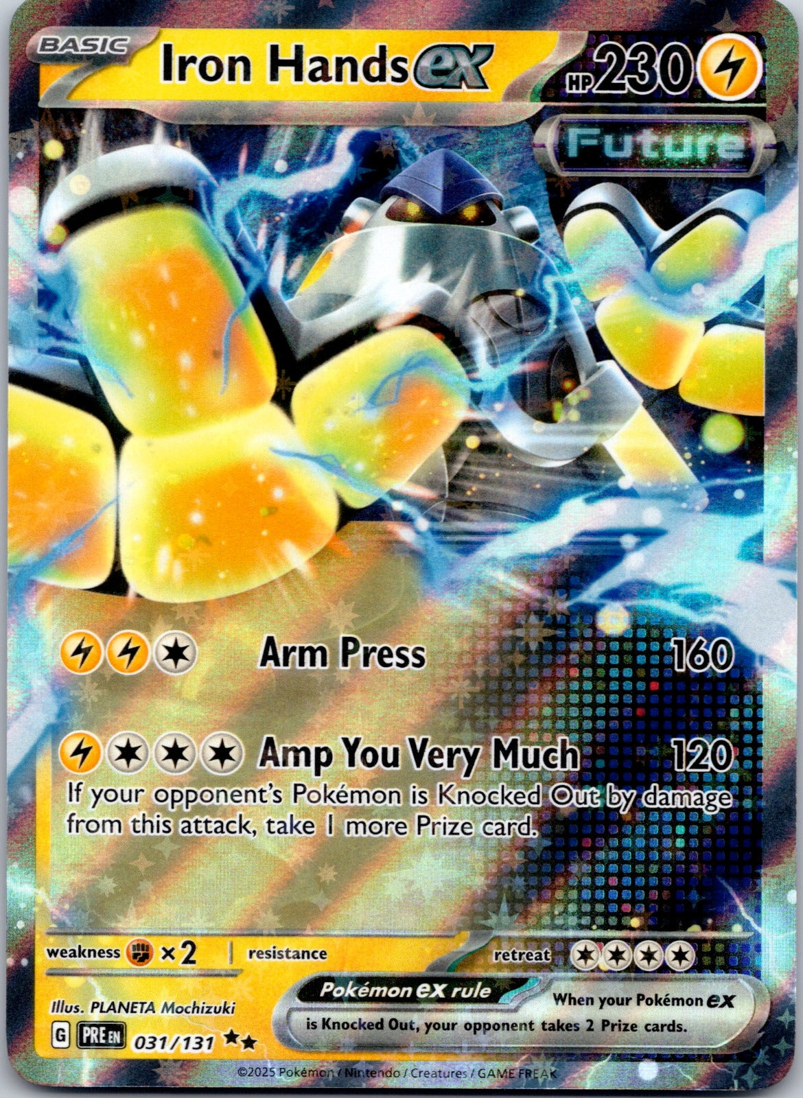 Iron Hands ex 031/131 SV: Prismatic Evolutions (Planeta Mochizuki)