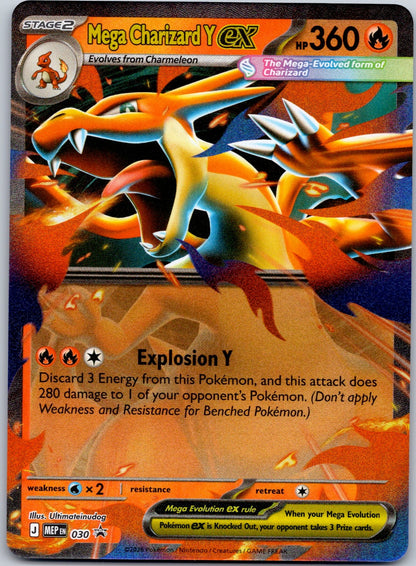 Mega Charizard Y ex 030 ME: Mega Evolution Promo (aky CG Works)