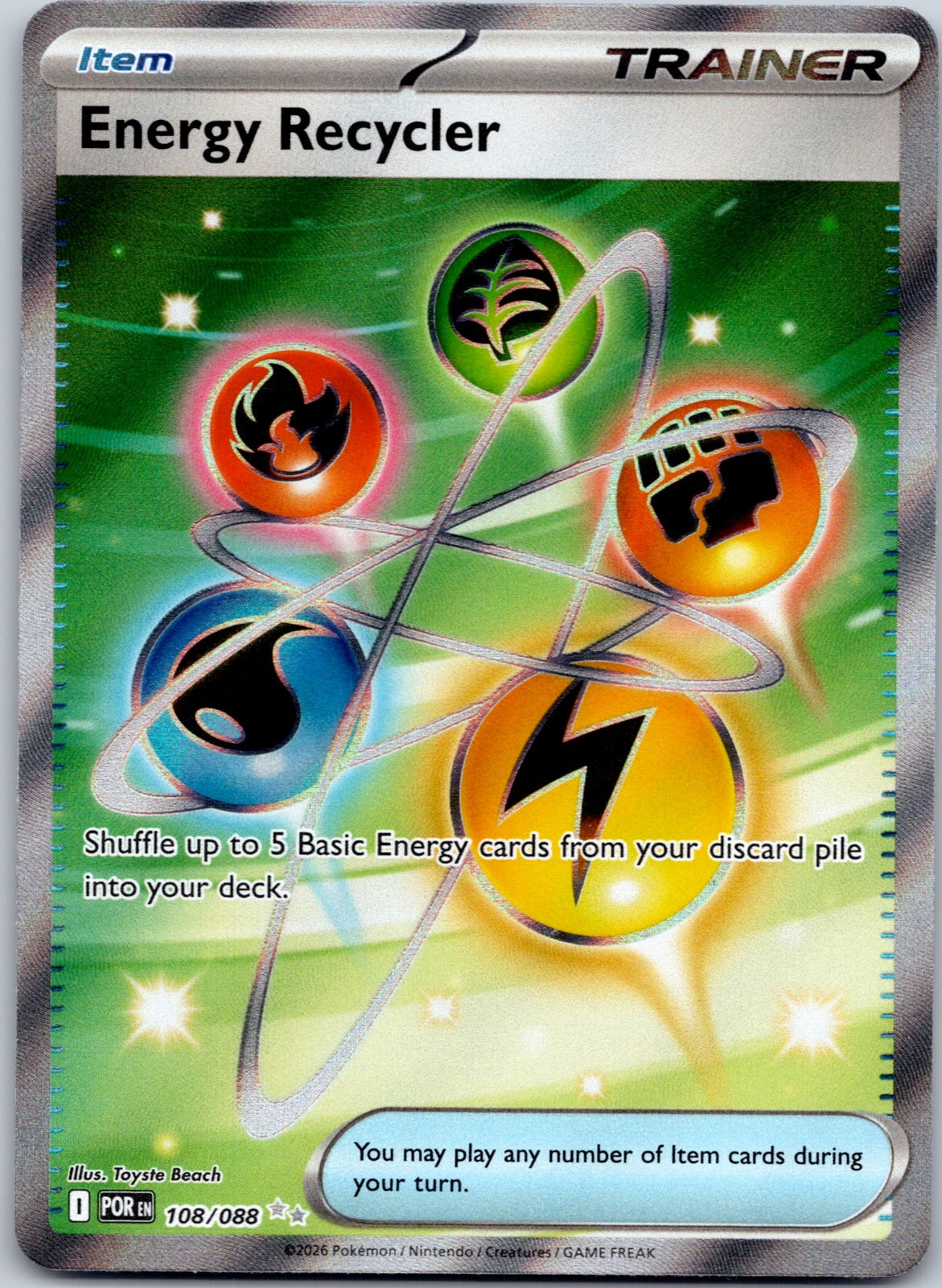 Energy Recycler 108/088 ME03: Perfect Order (Toyste Beach)
