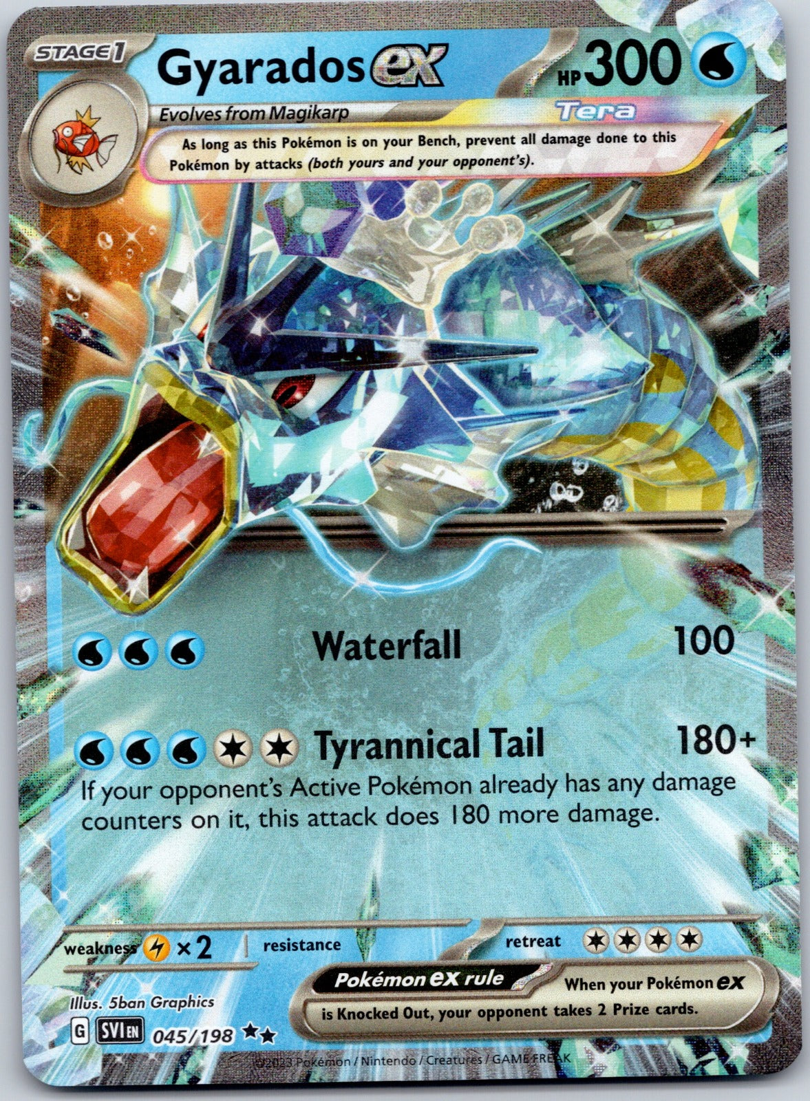 Gyarados ex 045/198 SV01: Scarlet & Violet Base Set (Kouki Saitou)
