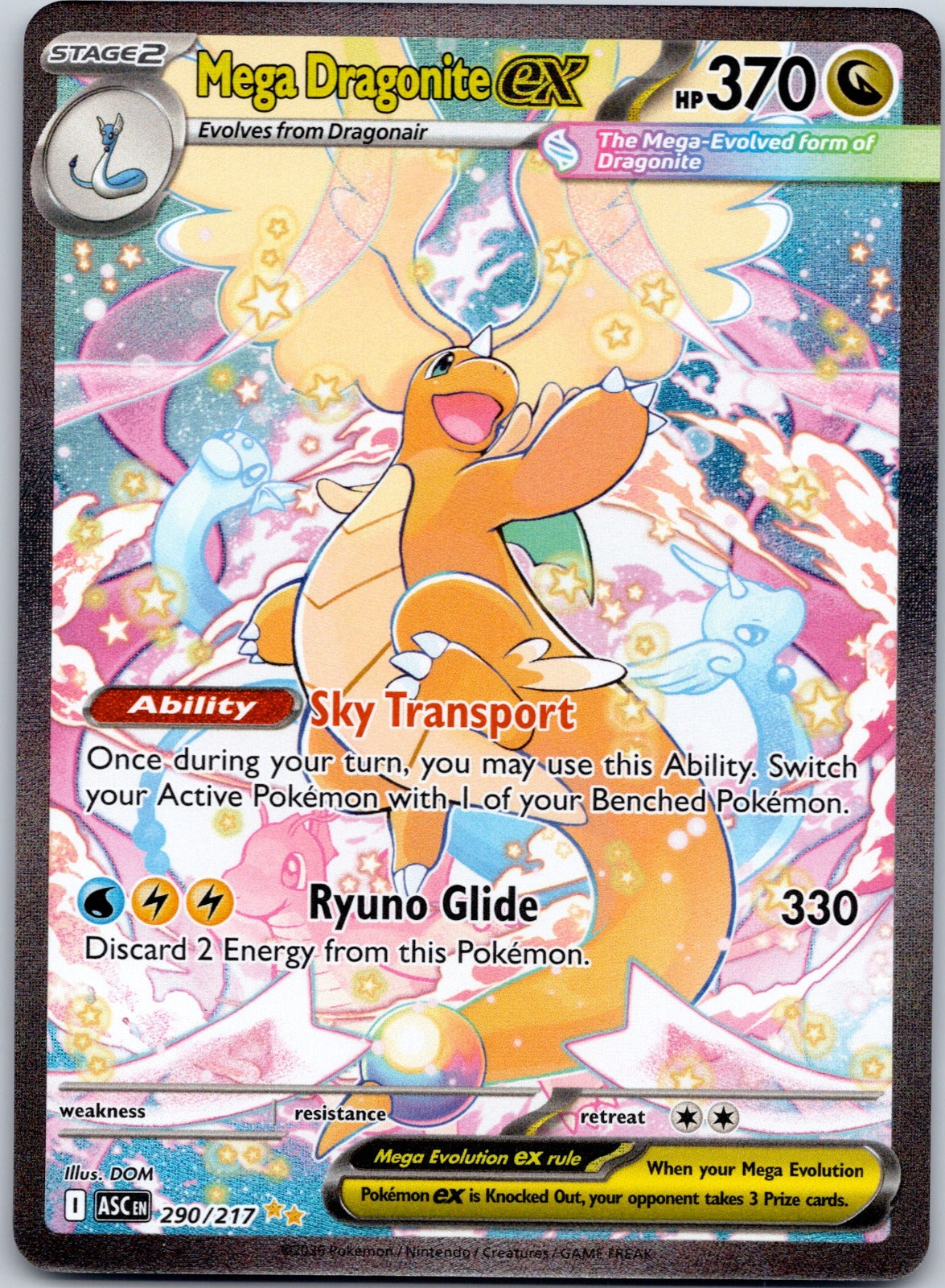 Mega Dragonite ex 290/217 ME: Ascended Heroes (aky CG Works)