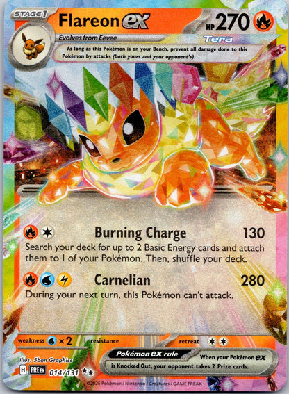 Flareon ex 014/131 SV: Prismatic Evolutions (5ban Graphics)