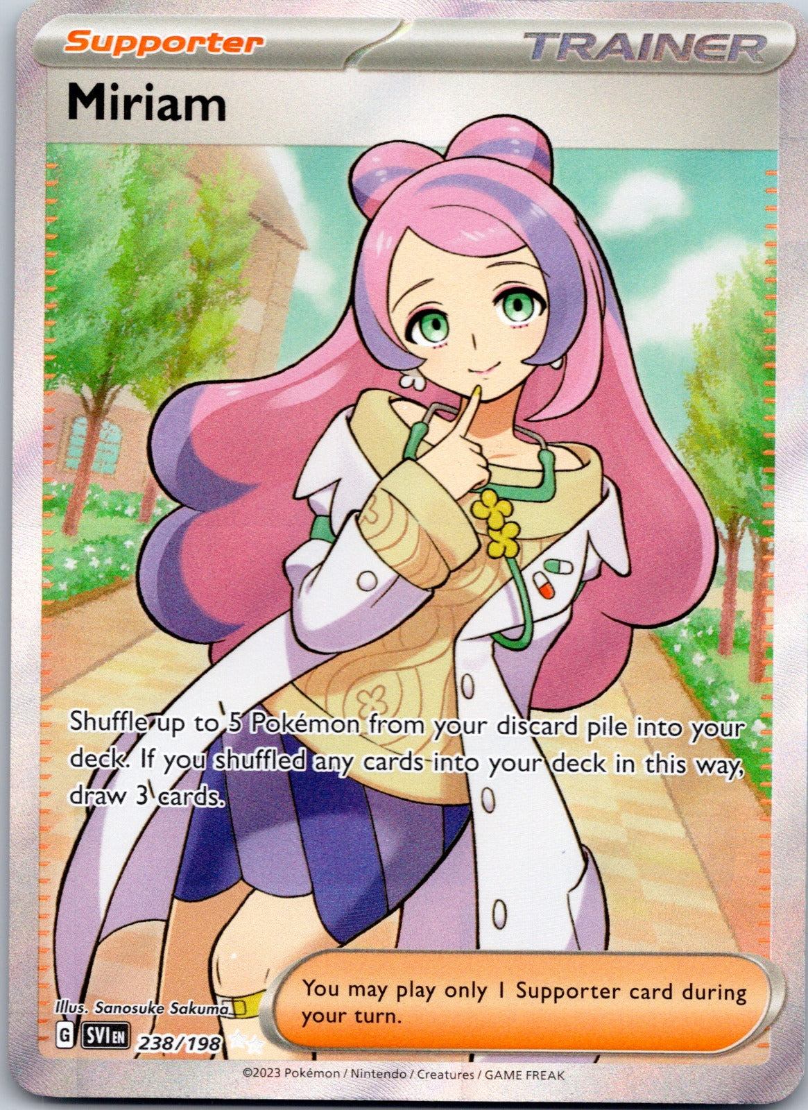 Miriam - 238/198 SV01: Scarlet & Violet Base Set (Sanosuke Sakuma)