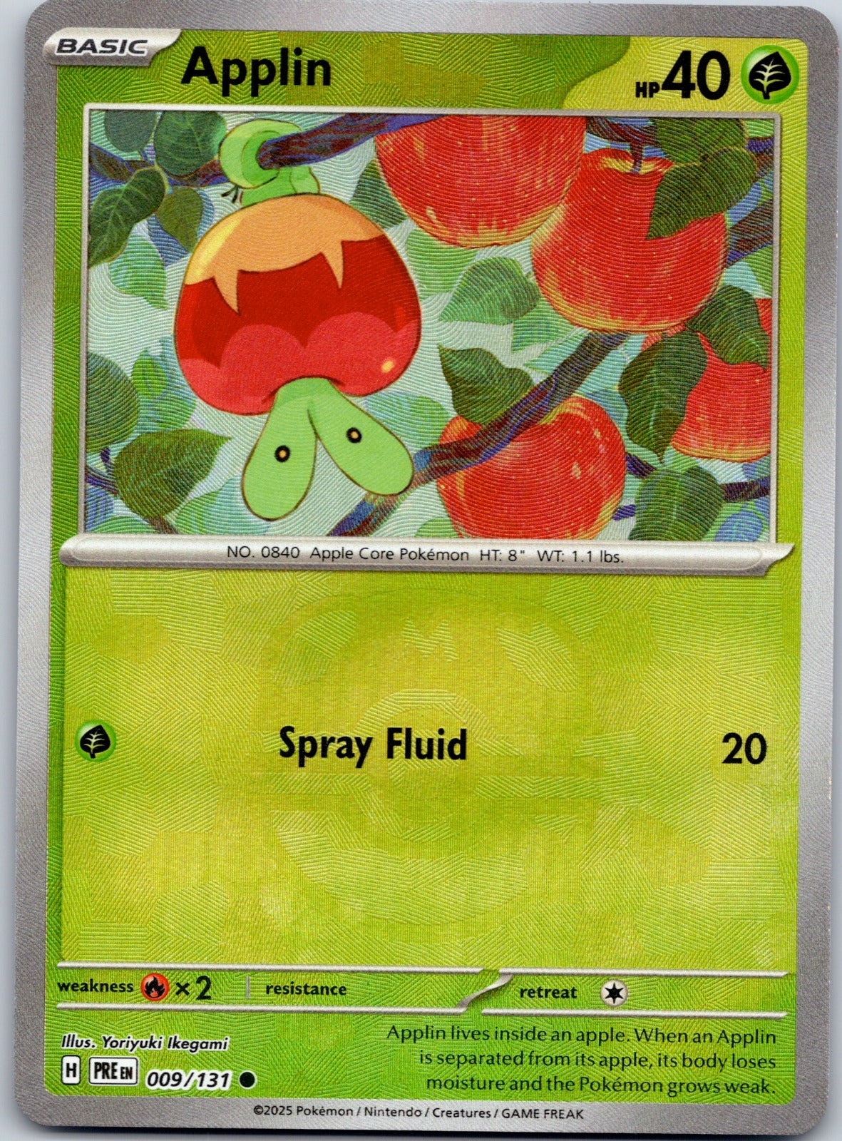 Applin 009/131 SV: Prismatic Evolutions (Yoriyuki Ikegami)